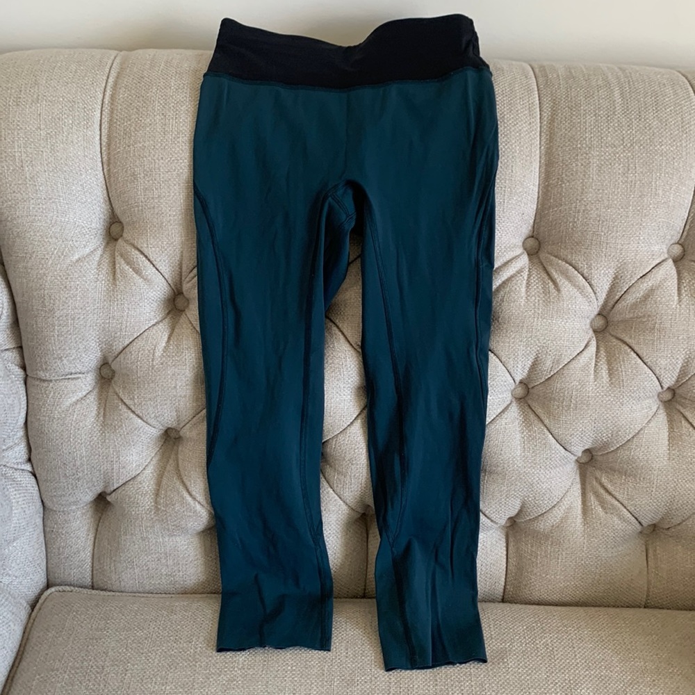 Lululemon sea green tights - size 4